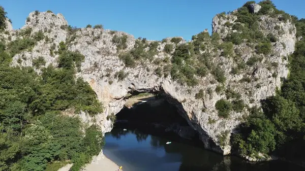 Drone Foto Pont Arc Ardeche França Europa — Fotografia de Stock