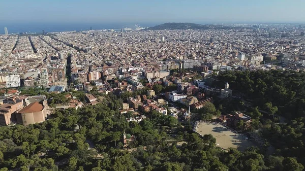 Drone Foto Barcelona Espanha Europa — Fotografia de Stock