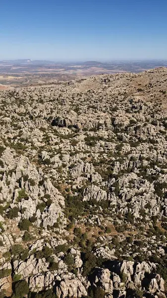 Foto Drone Natural Park Torcal Antequera Paraje Natural Torcal Antequera — Stok Foto