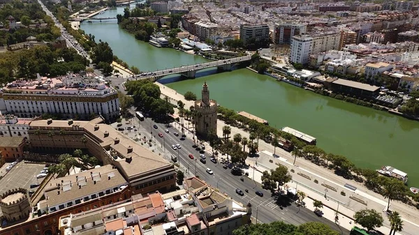 Drone Foto Sevilla España Europa — Foto de Stock