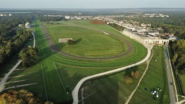 Drone Photo Chantilly Racecourse Hippodrome Chantilly France Europe — Stock Photo, Image