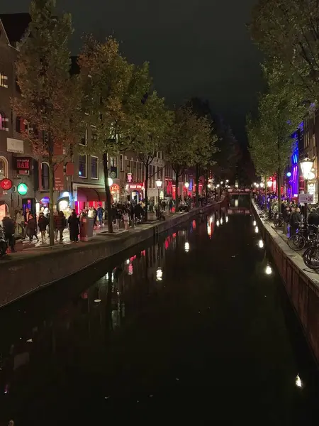 Photo Red Light District Amsterdam Netherlands Europe — Stock Photo, Image