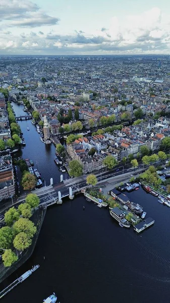 Drone Foto Amsterdam Holanda Europa — Fotografia de Stock