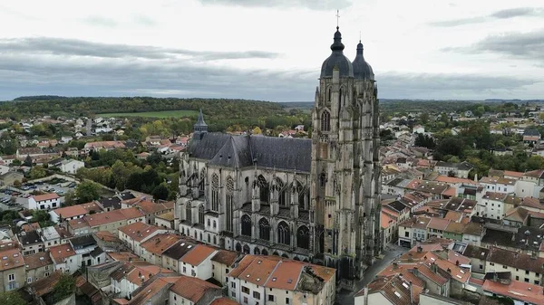 drone photo Saint-Nicolas-de-Port basilica, Basilique Saint-Nicolas-de-Port france europe