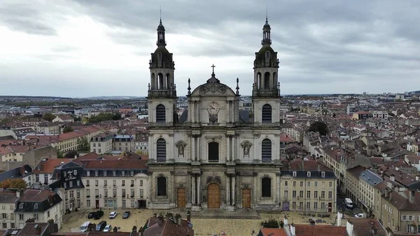 Nsansız Hava Aracı Fotoğrafı Nancy Katedrali Notre Dame Annonciation Nancy — Stok fotoğraf