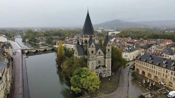 Drone Photo Temple Neuf Metz France Europe — Photo