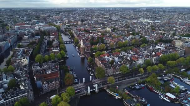 ドローンビデオ アムステルダム オランダ ヨーロッパ — ストック動画