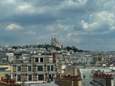 İHA fotoğrafı Coeur Basilica Montmartre Paris Fransa Avrupa