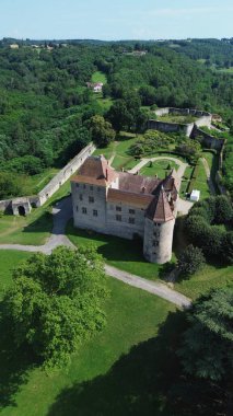 İHA fotoğrafı Eylül Fransa Kalesi Avrupa