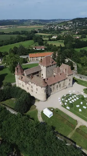 İHA fotoğrafı Eylül Fransa Kalesi Avrupa
