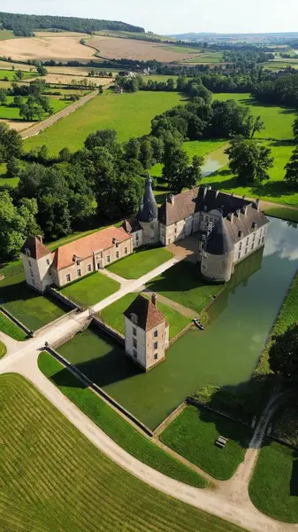 İHA fotoğrafı Commarin Kale Fransa Avrupa