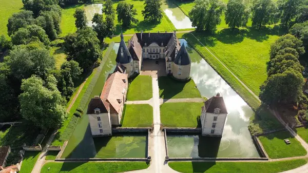 İHA fotoğrafı Commarin Kale Fransa Avrupa