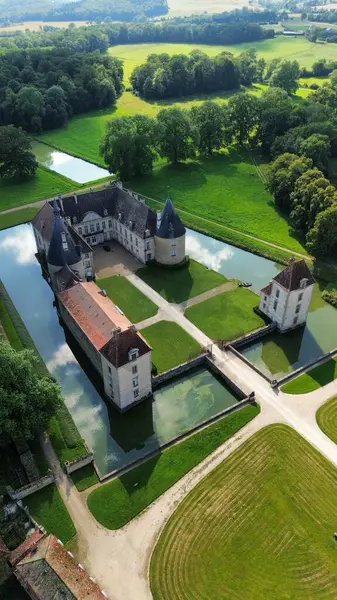 İHA fotoğrafı Commarin Kale Fransa Avrupa