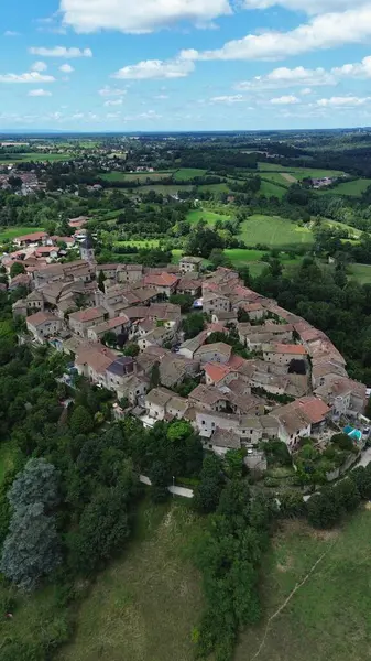 İnsansız hava aracı fotoğrafı Ortaçağ Fransa Avrupa 'sını perdeledi