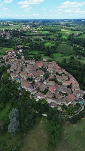 İnsansız hava aracı fotoğrafı Ortaçağ Fransa Avrupa 'sını perdeledi