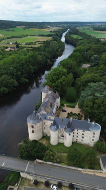 İHA fotoğrafı La Guerche Kalesi Fransa Avrupa