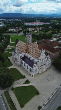 İHA fotoğrafı Brou Kraliyet Manastırı Fransa Avrupa