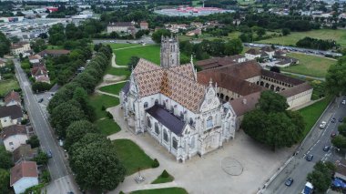 İHA fotoğrafı Brou Kraliyet Manastırı Fransa Avrupa
