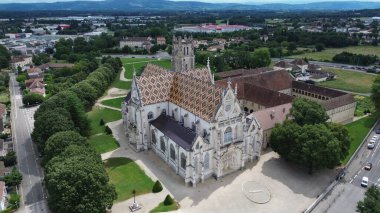 İHA fotoğrafı Brou Kraliyet Manastırı Fransa Avrupa