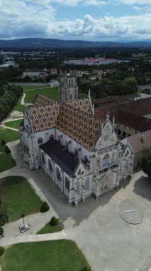 İHA fotoğrafı Brou Kraliyet Manastırı Fransa Avrupa