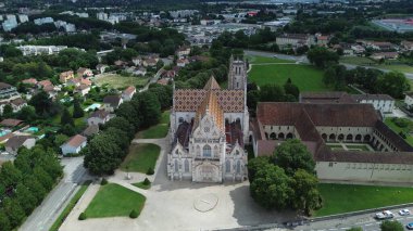 İHA fotoğrafı Brou Kraliyet Manastırı Fransa Avrupa