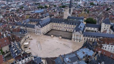Burgonya Dükü Dijon Fransa 'nın İHA fotoğrafı.