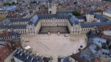 Burgonya Dükü Dijon Fransa 'nın İHA fotoğrafı.