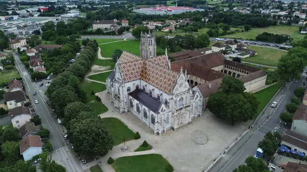İHA fotoğrafı Brou Kraliyet Manastırı Fransa Avrupa