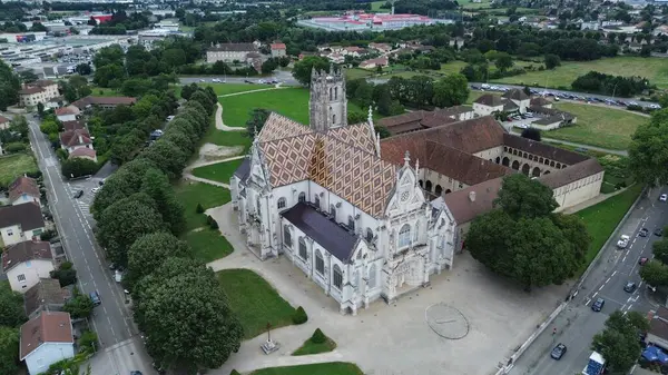 İHA fotoğrafı Brou Kraliyet Manastırı Fransa Avrupa