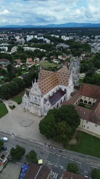 İHA fotoğrafı Brou Kraliyet Manastırı Fransa Avrupa
