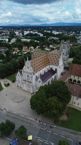 İHA fotoğrafı Brou Kraliyet Manastırı Fransa Avrupa
