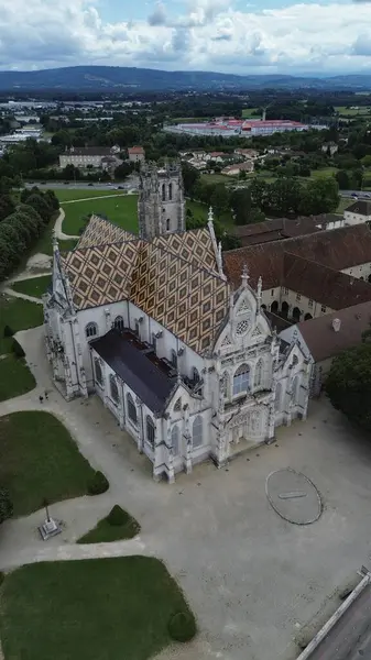 İHA fotoğrafı Brou Kraliyet Manastırı Fransa Avrupa