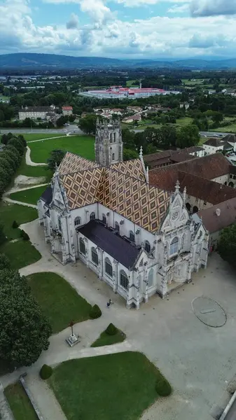 İHA fotoğrafı Brou Kraliyet Manastırı Fransa Avrupa