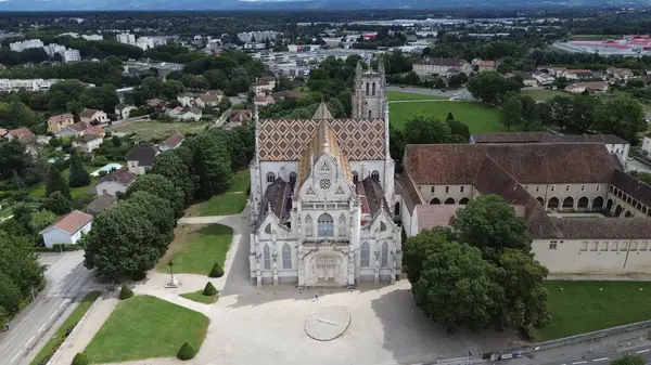 İHA fotoğrafı Brou Kraliyet Manastırı Fransa Avrupa