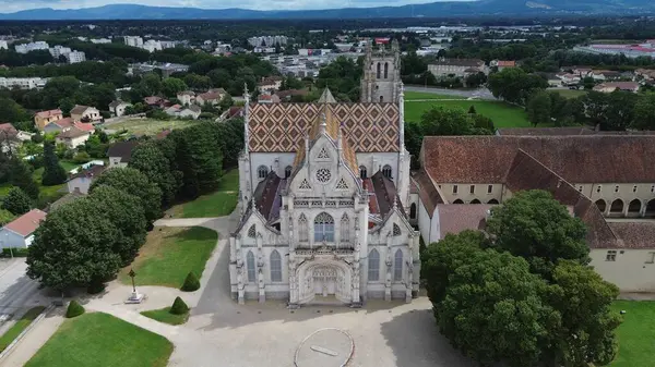 İHA fotoğrafı Brou Kraliyet Manastırı Fransa Avrupa