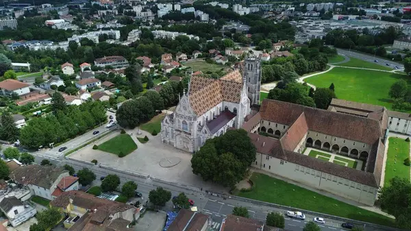 İHA fotoğrafı Brou Kraliyet Manastırı Fransa Avrupa