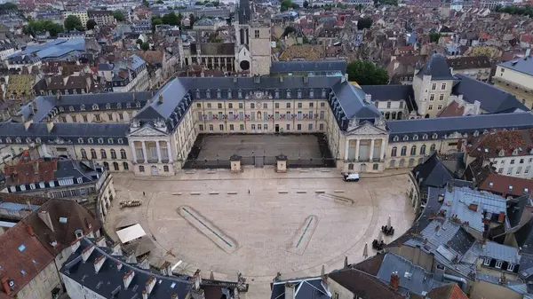 Burgonya Dükü Dijon Fransa 'nın İHA fotoğrafı.