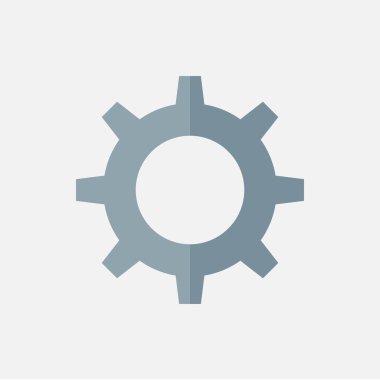 Vites simgesi düz vektör çizimi