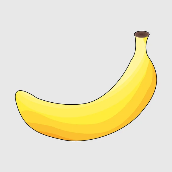 Bananas Dos Desenhos Animados Frutas Amarelas Frutas Tropicais Ícone Ilustração —  Vetores de Stock