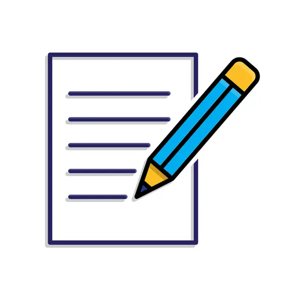 Eğitim ikonu. Notlar ve Işıklandırma Araçları. Kalemle. Zeki, bilgili, zeki. Karışık tasarım biçimi