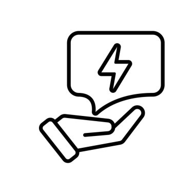 ai simgesi. Yapay zeka asistanı. Zekice cevap. Yıldırımlı sohbet balonu. UI, eğitim, başvuru, markalaşma. Tasarım biçimi