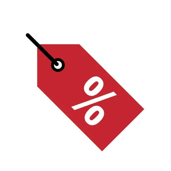 İndirim simgesi. E-Ticaret ve Tanıtım. Yüzde ile etiketle ya da etiketle. Dükkan, satış, market. Düz tasarım biçimi.