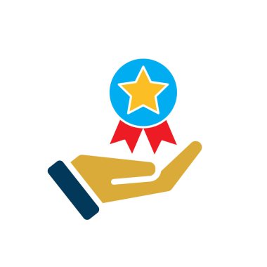 Best Seller simgesi elinde. E-Ticaret ve Terfi. Ödül rozetlerinde yıldızlar. Dükkan, satış, market. düz tasarım biçimi.