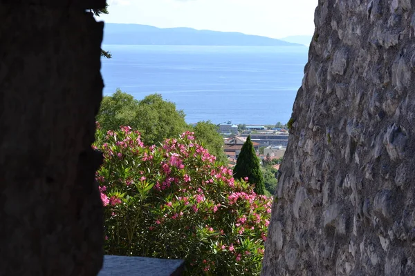 stock image view of a beautiful sea coast Rijeka Croatia