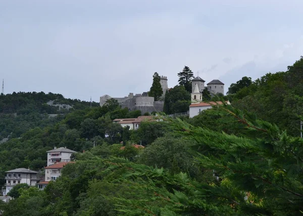 Bella Vista Sul Vecchio Castello Della Città Vecchia Fiume Croazia — Foto Stock