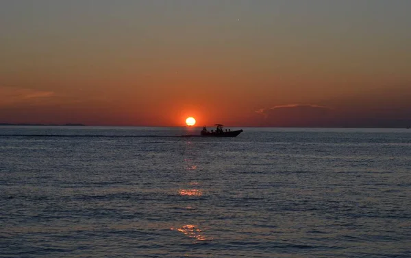 Zadar Hırvatistan üzerinde gün batımı