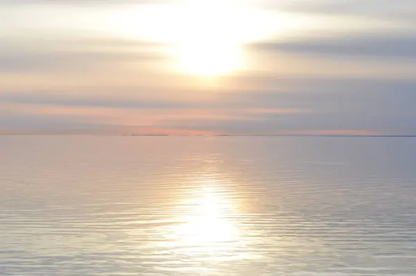 Deniz günbatımının güzel manzarası
