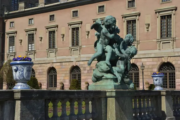 İsveç 'teki Bahar Şehri Stockholm Merkezi.