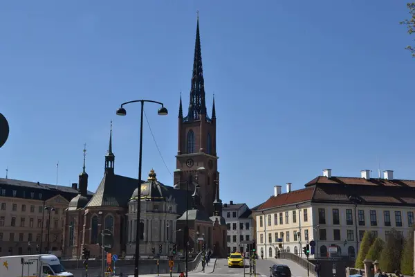 İsveç 'teki Bahar Şehri Stockholm Merkezi.