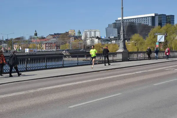 İsveç 'teki Bahar Şehri Stockholm Merkezi.